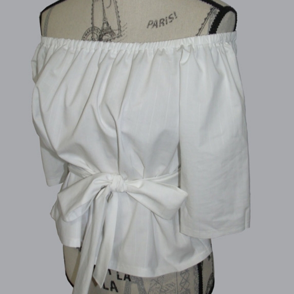 Off the shoulder Belted Too - Picture 2 of 3